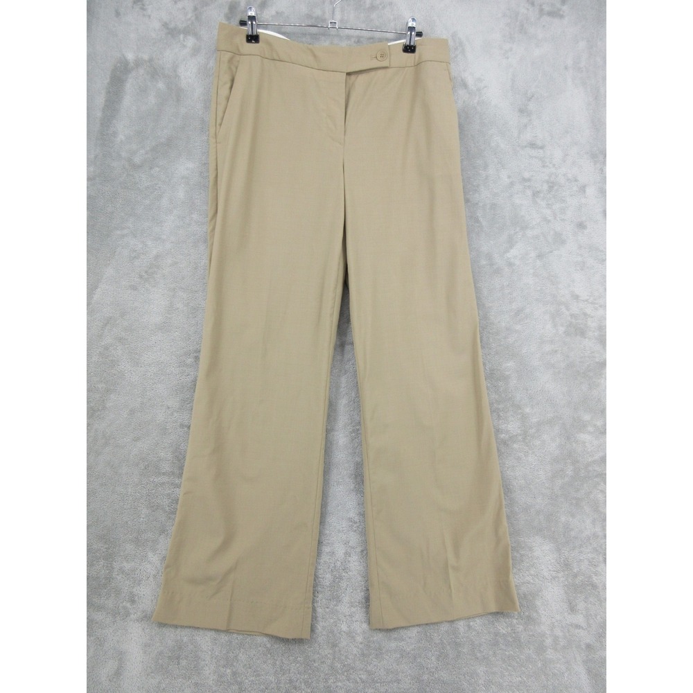 Talbots Pants Womens Size 6 Wide Leg Wool Blend Trousers Quiet Luxury Minimalist